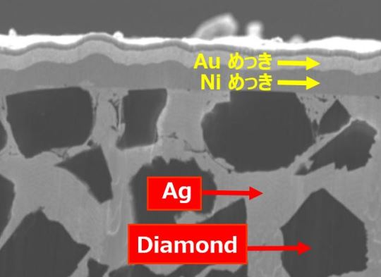 Ag-Diamondの組織