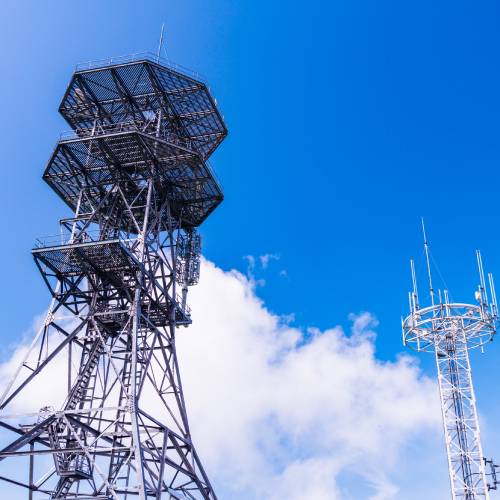 Mobile phone base stations/internet optical transceiver network