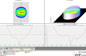Work analysis by flatness measurement analyzer
