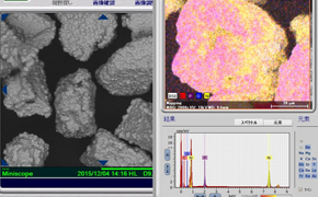 Electron microscope and element analysis